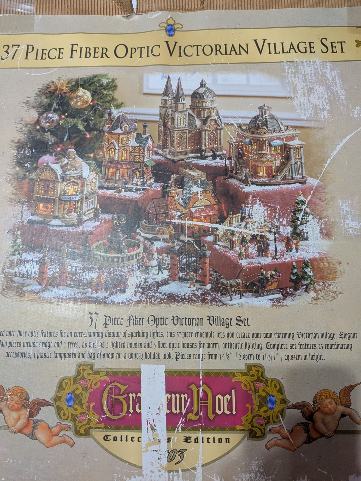 Grandeur Noel Collectors Victorian Village Lovely Flower Shop Greenhouse 2003