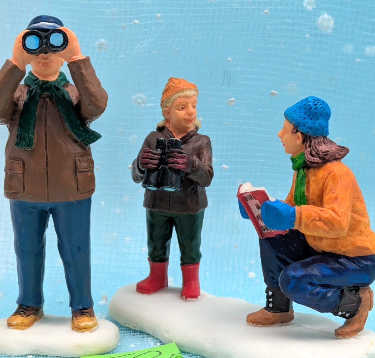 Lemax Bird Watching Family binoculars Christmas Village Figurines LOOSE INV50