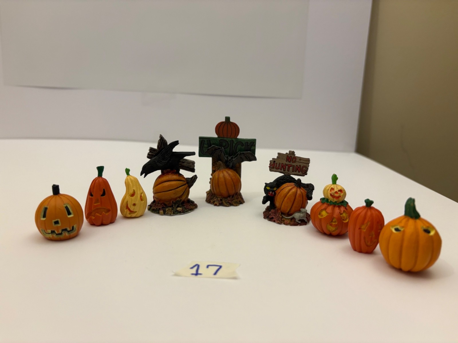 Department 56 Halloween Scenery, Village, Accessories, Set Of 8