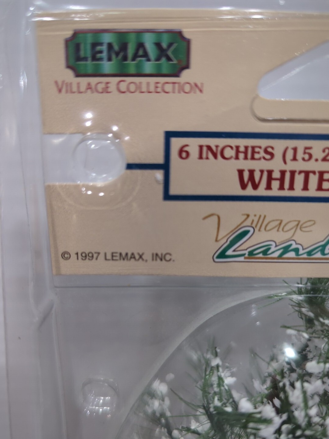 Snowy White Pine Christmas Trees Village Accessory Lemax 6″ 74173 1997