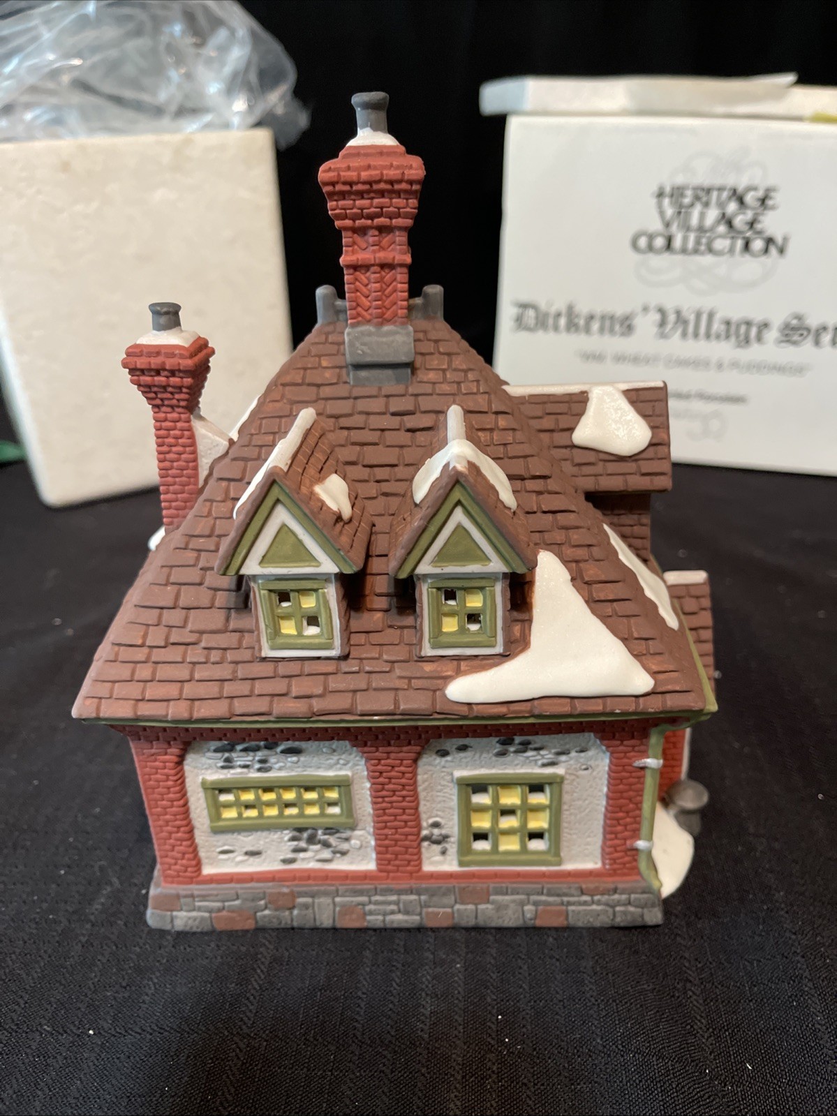 Department 56 “WM. WHEAT CAKES & PUDDINGS” 58084 ~ w/Original Box and Light