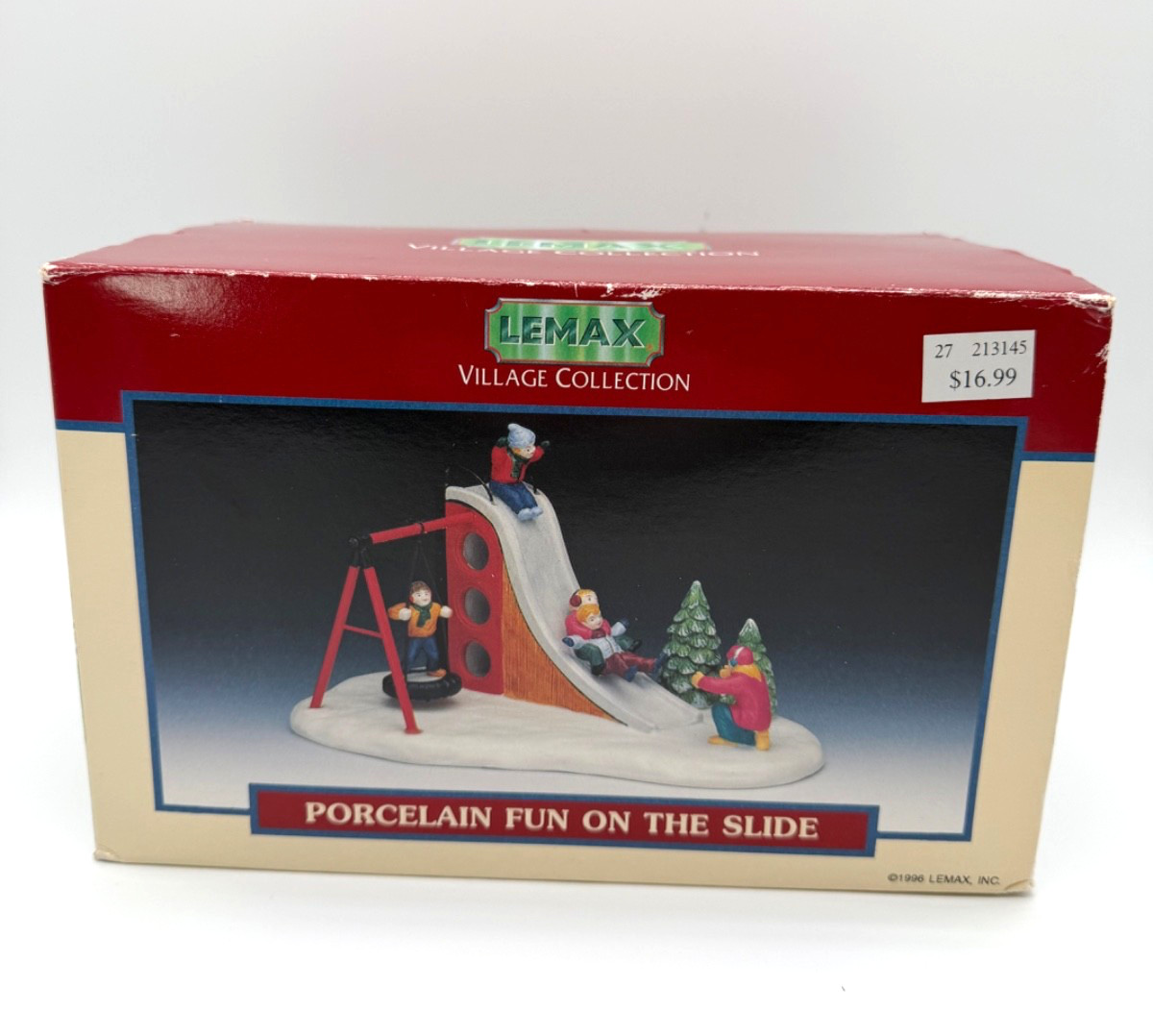 Lemax Village Collection Porcelain Fun On The Slide Christmas Village Accessory