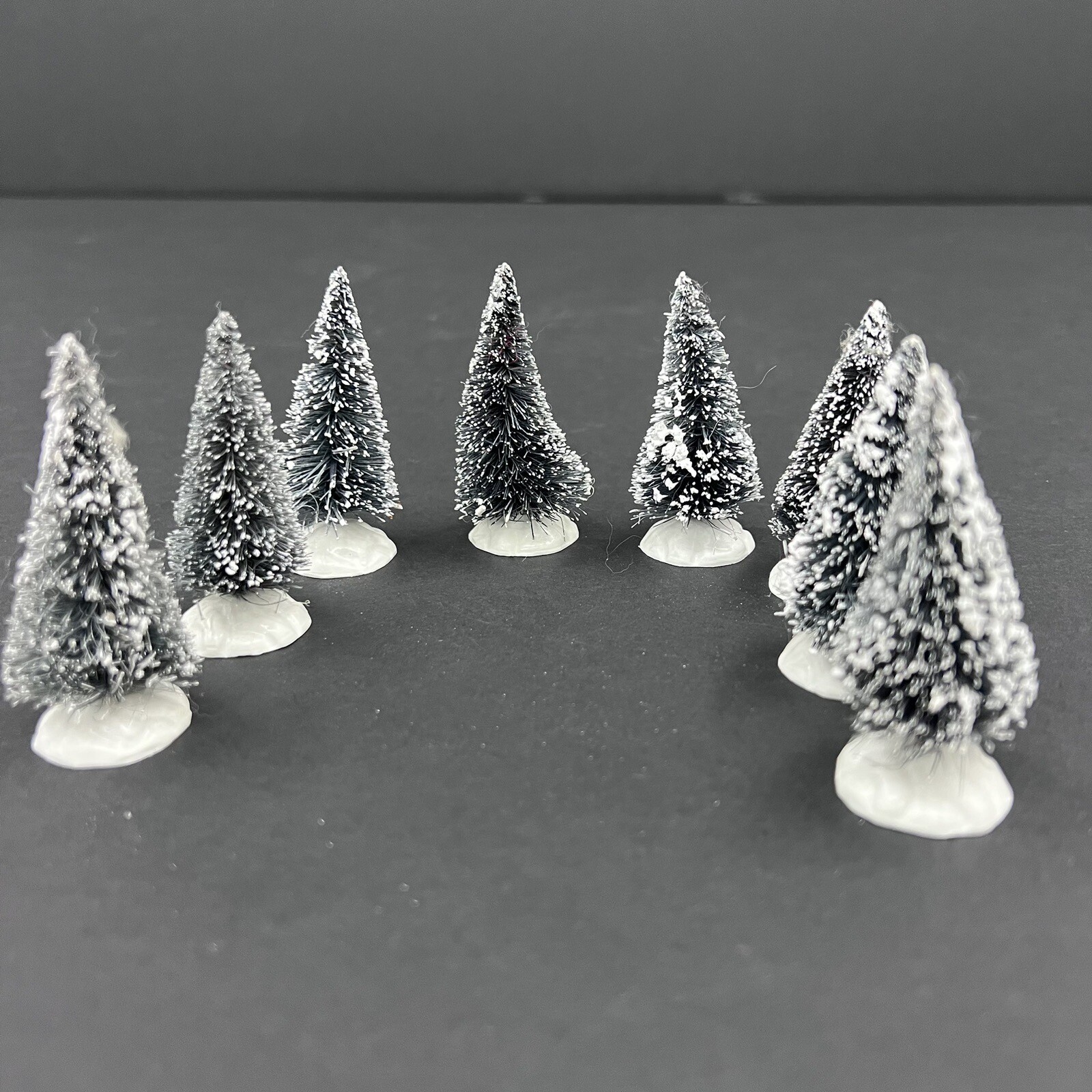 Lemax Dept 56 Pine Trees Set of 8 Christmas Holiday Village