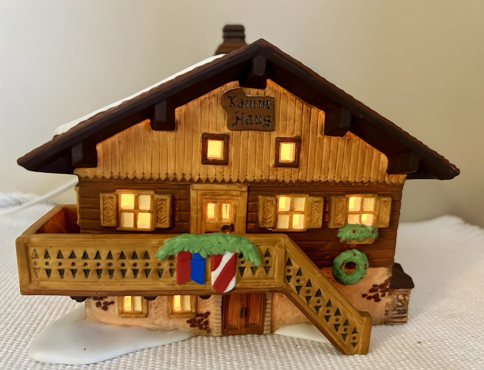 1995 DEPARTMENT 56 KAMM HAUS ALPINE VILLAGE SERIES HERITAGE COLLECTION CHRISTMAS