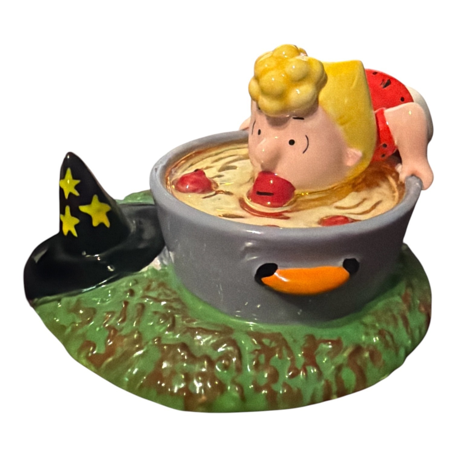 Department 56 Peanuts Halloween Party Sally Bobbing for Apples Retired Vintage