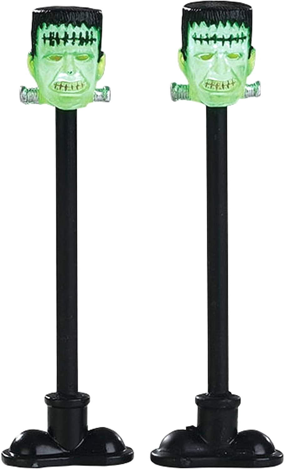 Lemax 84337 FRANKENSTEIN LAMP POST Spooky Town Accessories Set of 2 Halloween I