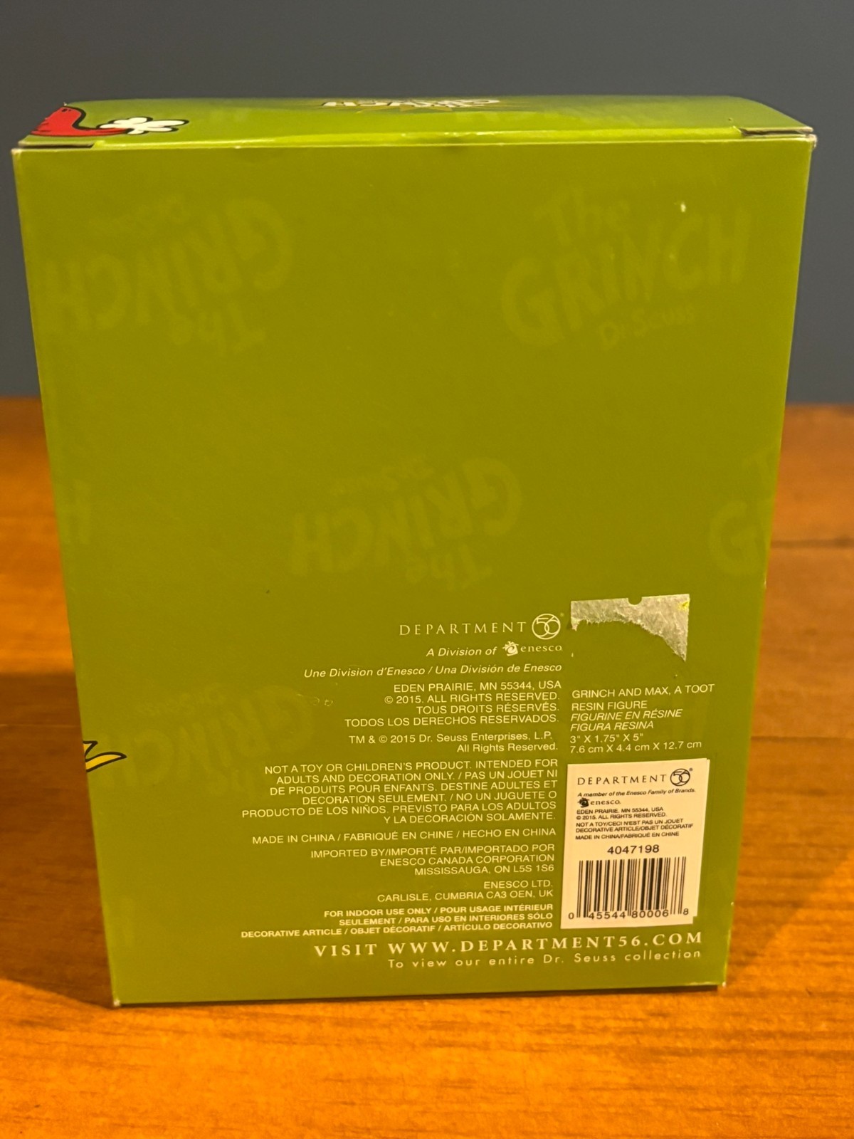 Department 56 Dr. Seuss The Grinch Village Grinch & Max A Toot 4047198 READ