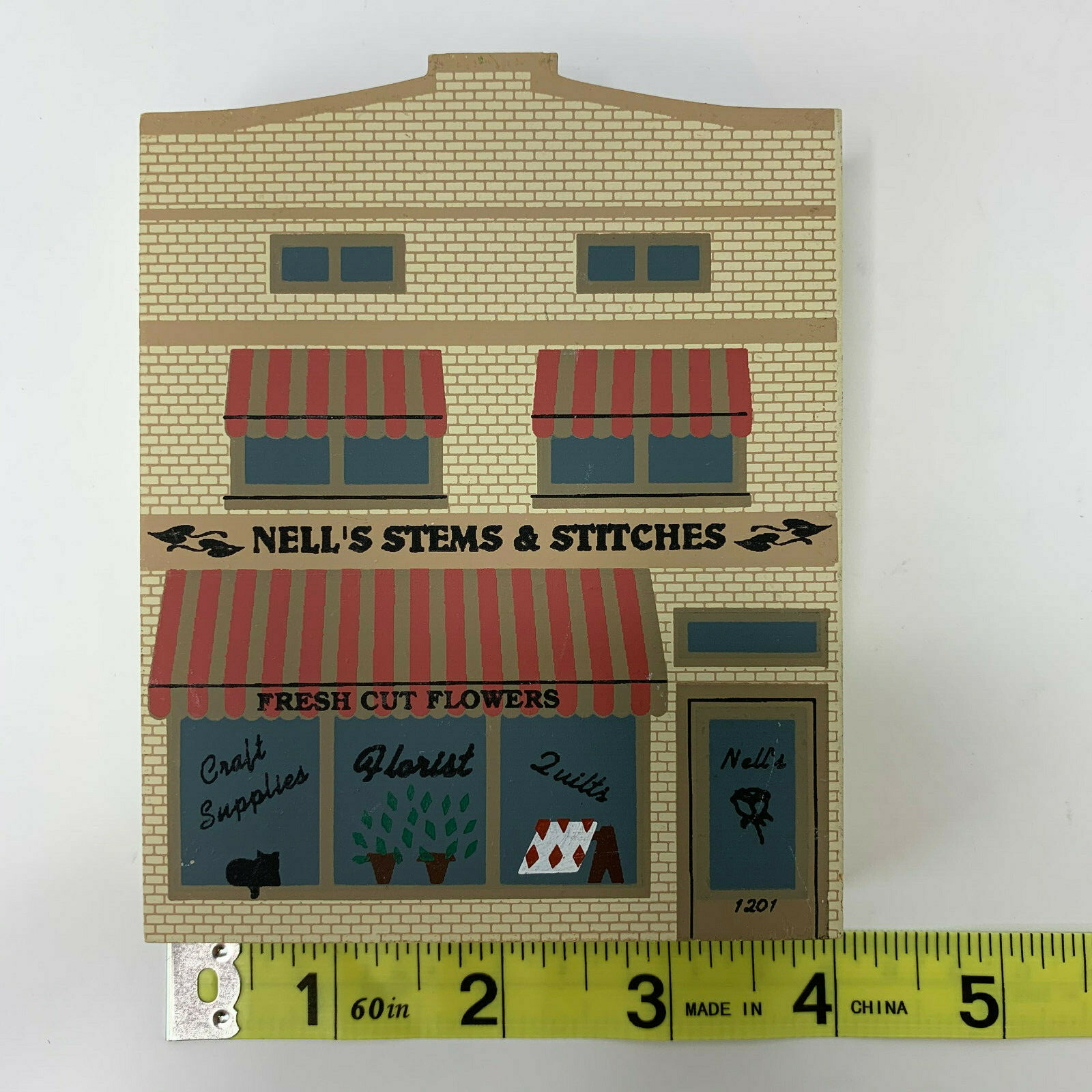 The Cat’s Meow 1990 Series VIII Nell’s Stems & Stitches Signed by Faline 1994