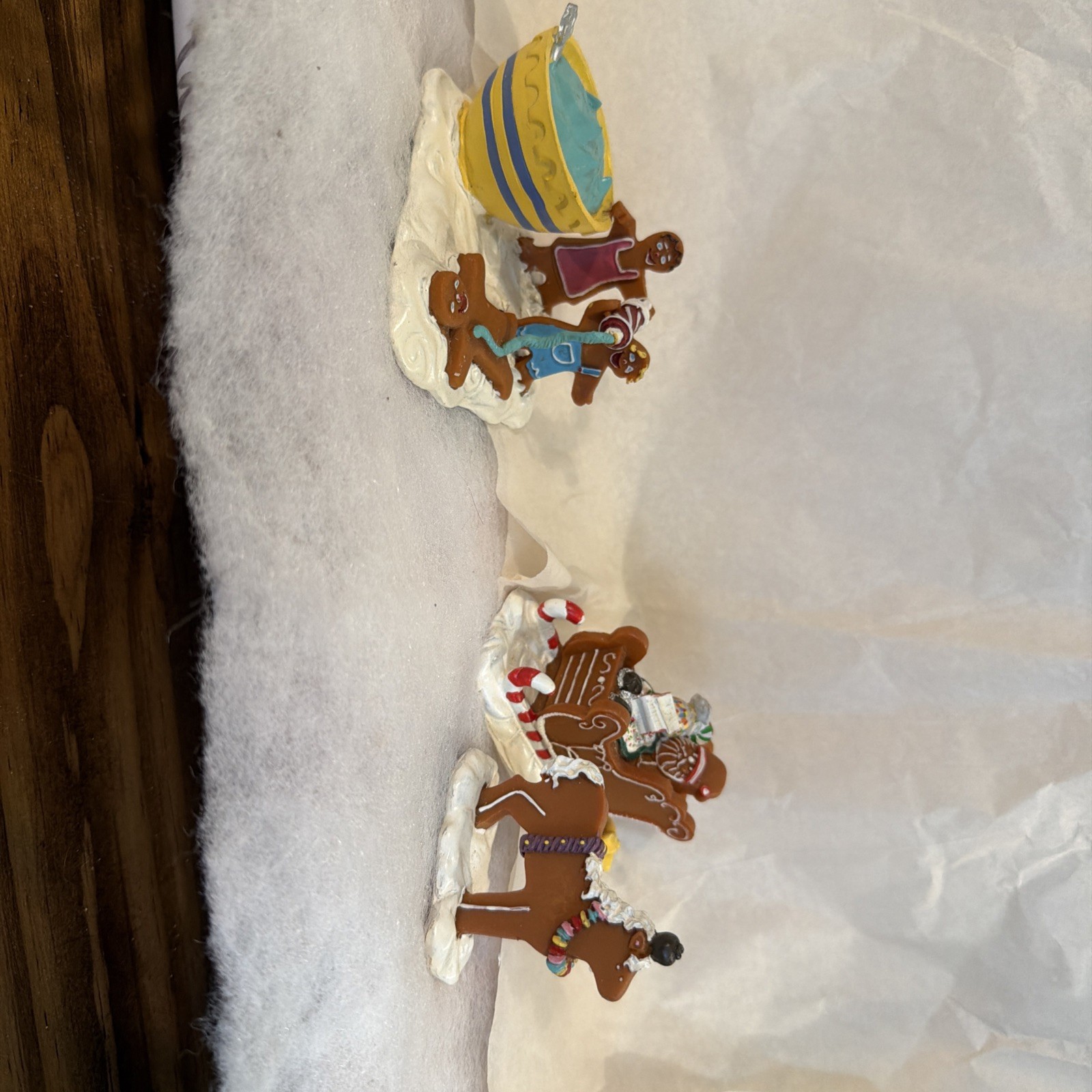 Lemax Sugar n Spice Christmas Village Decor Gingerbread Sleigh & Making Friends
