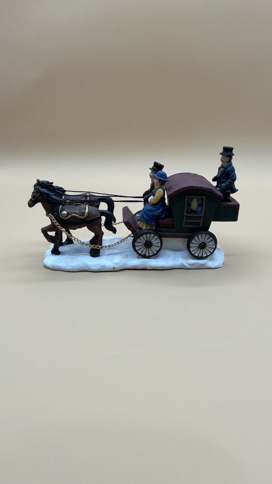 Home Accents Canterbury Lane Horse Drawn Carriage Christmas Village Accessory
