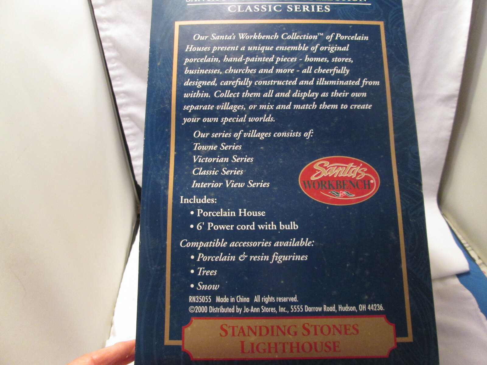 Santa’s Workbench Collection Standing Stones Lighthouse 2000 Classic Series Box