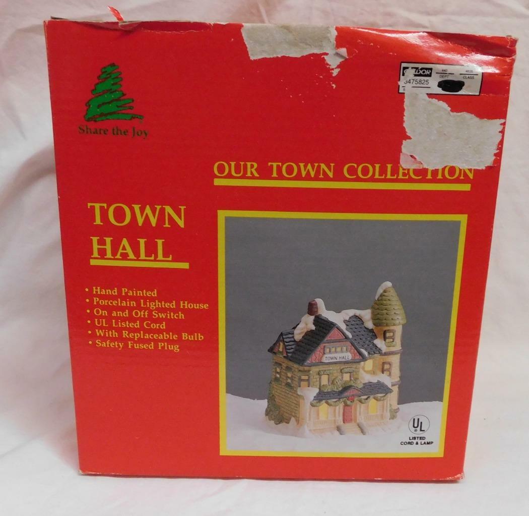 Vintage Share The Joy-Our Town Collection Christmas Village-Caldor-Quilt Shop