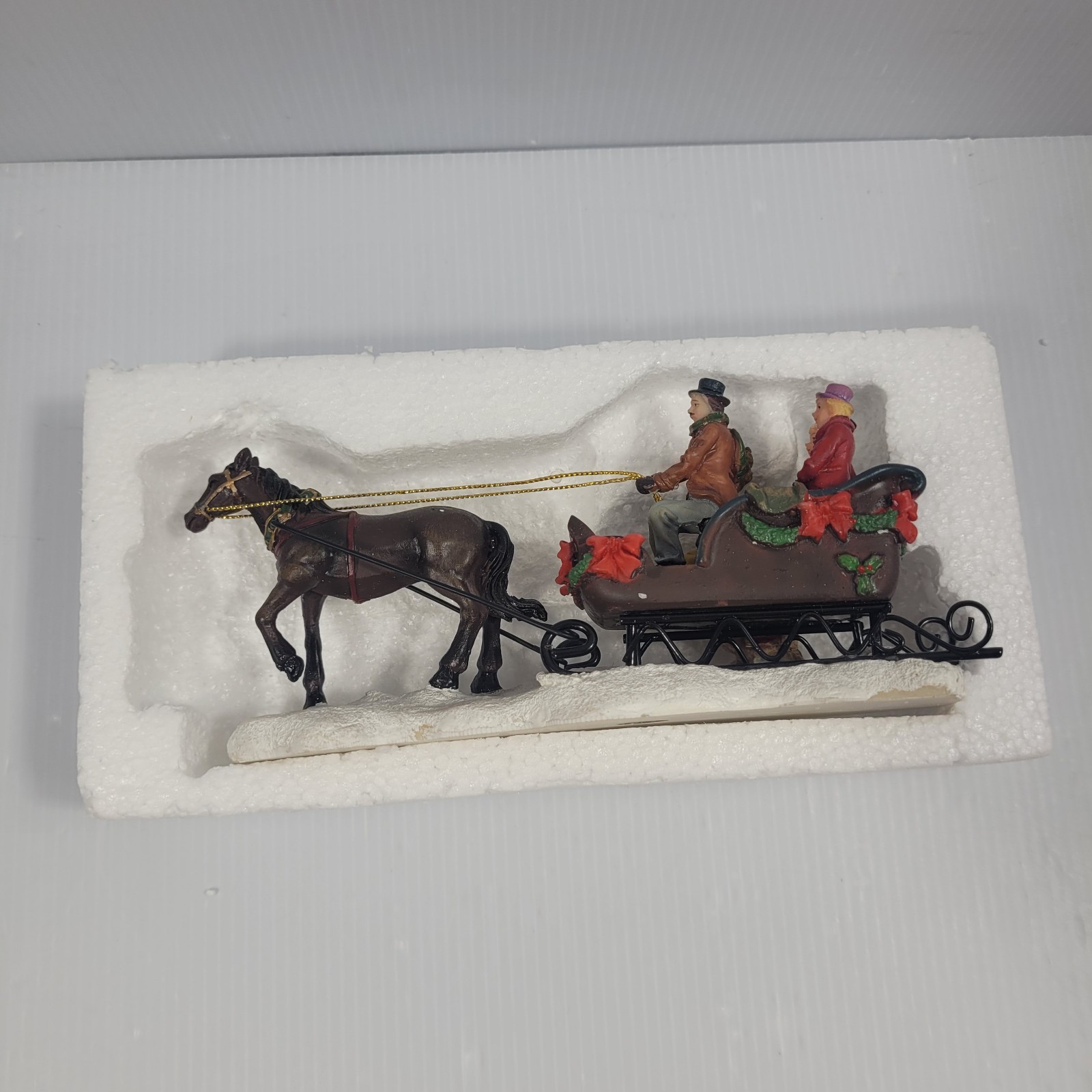 St Nicholas Square Sleigh Ride | Christmas Village Accessory | Original Box