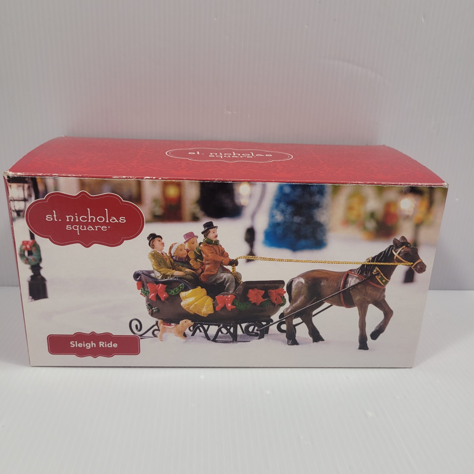 St Nicholas Square Sleigh Ride | Christmas Village Accessory | Original Box