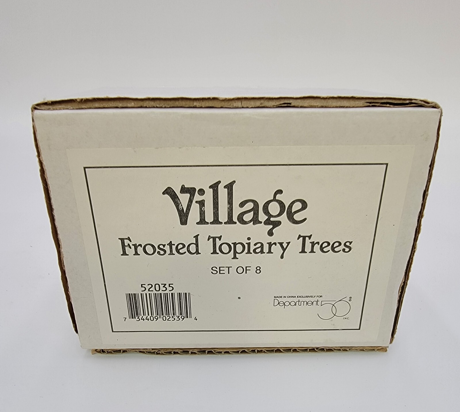 Dept 56 “Frosted Topiary Trees” (Set of 8)