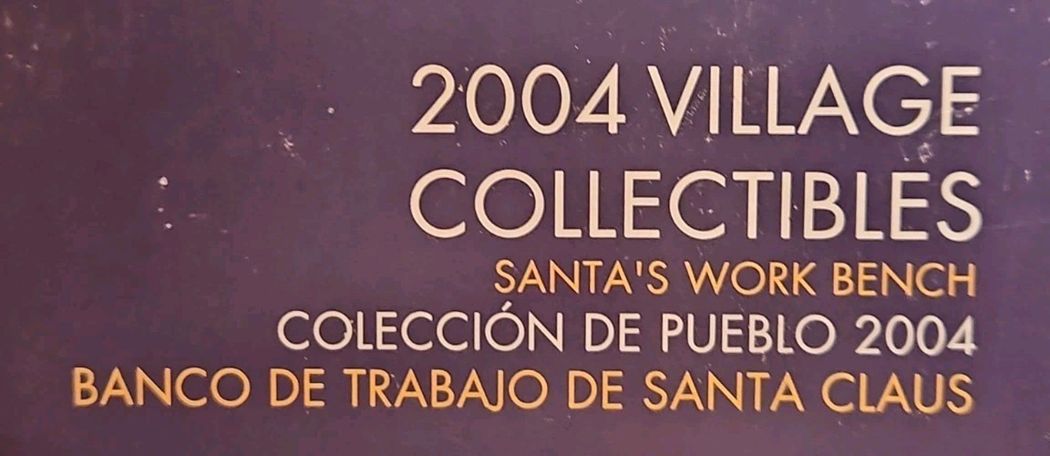 2004 Disc Holiday Time Village Collectibles “Santa’s Work Bench” Village House