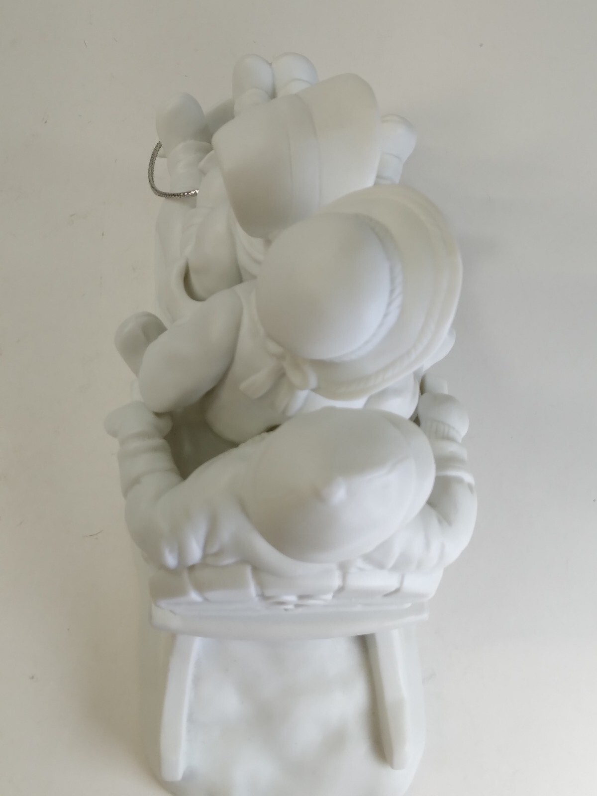 Dept 56 Christmas Winter Silhouette Sledding In The Snow White Figurine 78492