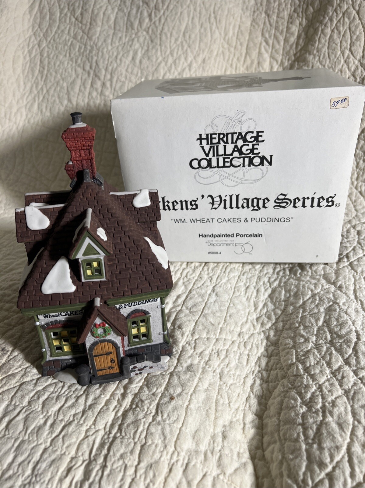 Heritage Village DEPT 56 Dickens’ Series “WM WHEAT CAKES AND PUDDINGS” #5808-4