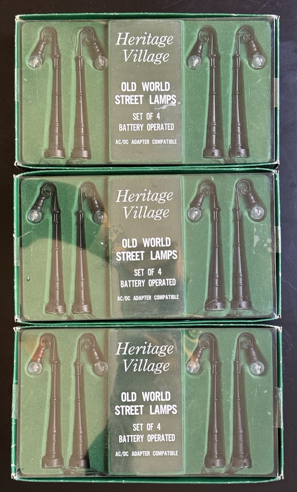 Dept 56 Heritage Village Old World Street Lamps Lot x 3 Sets Of 4 #55034