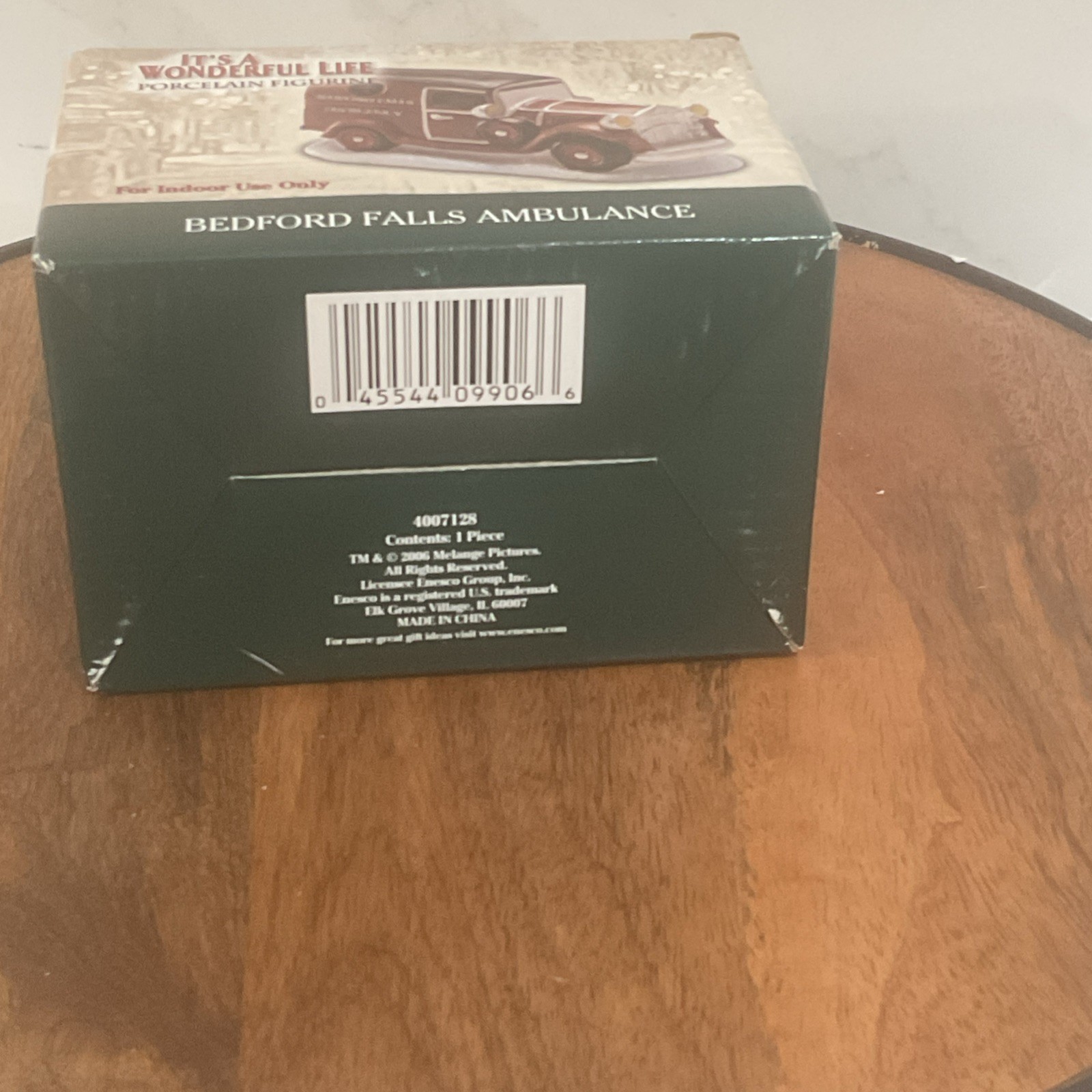 It’s A Wonderful Life Enesco 2006 Bedford Falls Ambulance NIB New George Bailey