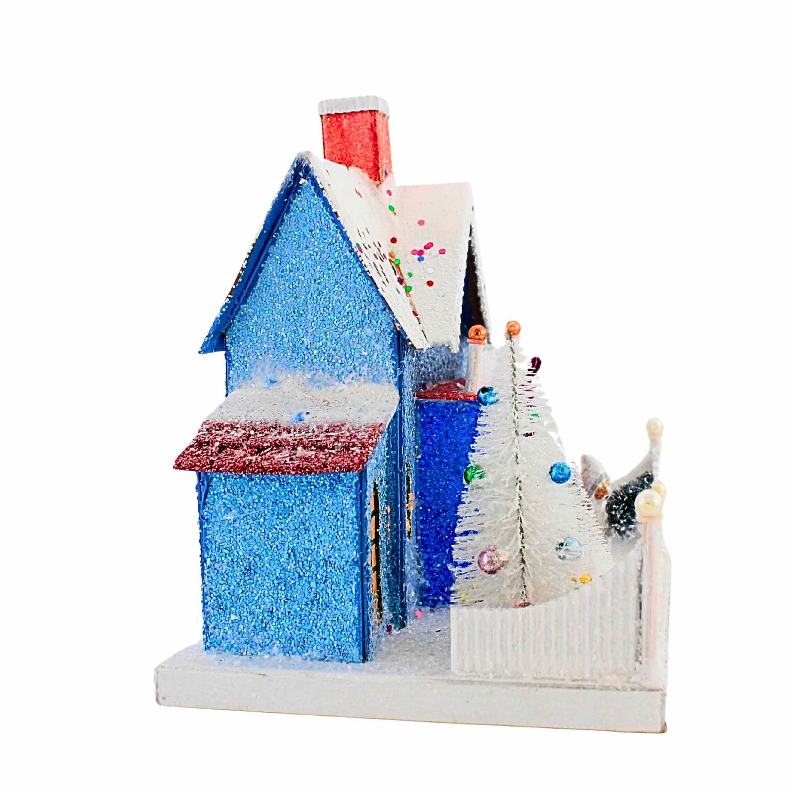Cody Foster 9.75In Confetti Cottage, Paperboard, Village House Putz Hou300
