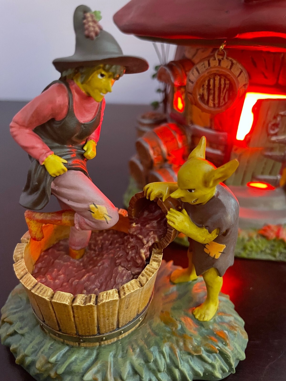 Dept 56 Halloween- Celia’s Cellar sold w/ Witch a Brew’n- NIB, Ceramic, Rare Set