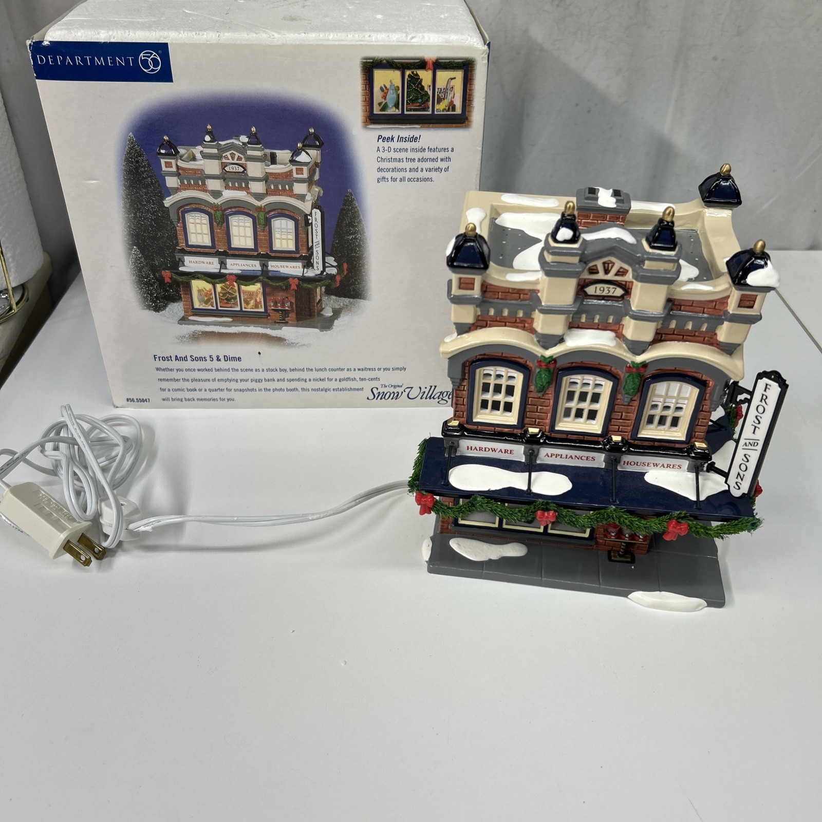 Department 56 Frost And Sons 5 & Dime #56.55047 The Original Snow Village READ