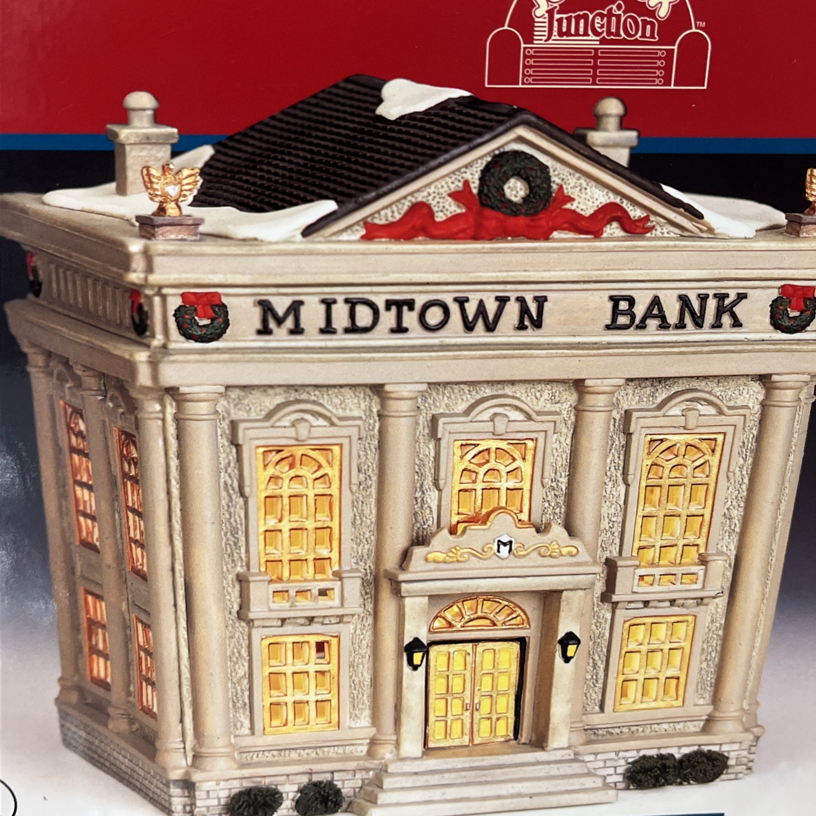 Vintage 1999 Lemax Village Collection “Midtown Bank” Christmas Village NIB
