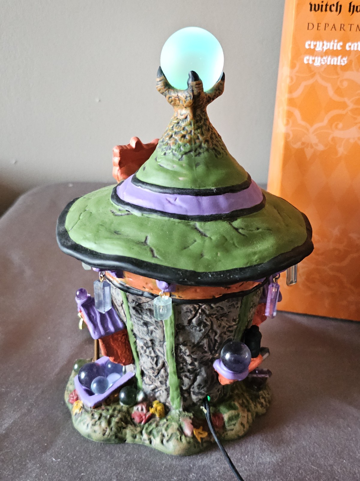 DEPT 56 Witch Hollow CRYPTIC CAVE CRYSTALS! Snow Village Halloween, Very cool
