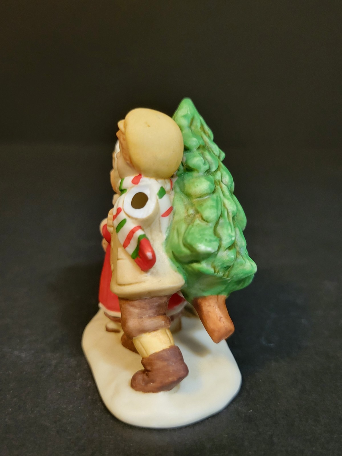 Lefton Christmas Village Town Charles, Bonnie, & Spot 07824 DAMAGED