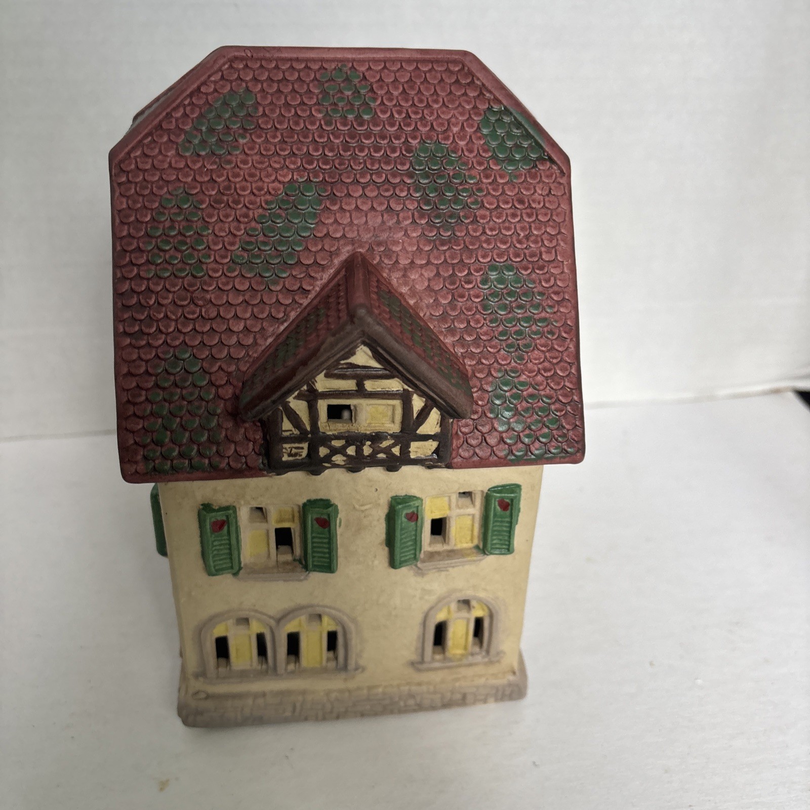 G. Wurm Hotel & Restaurant porcelain building village Candle tealight 7″ tall