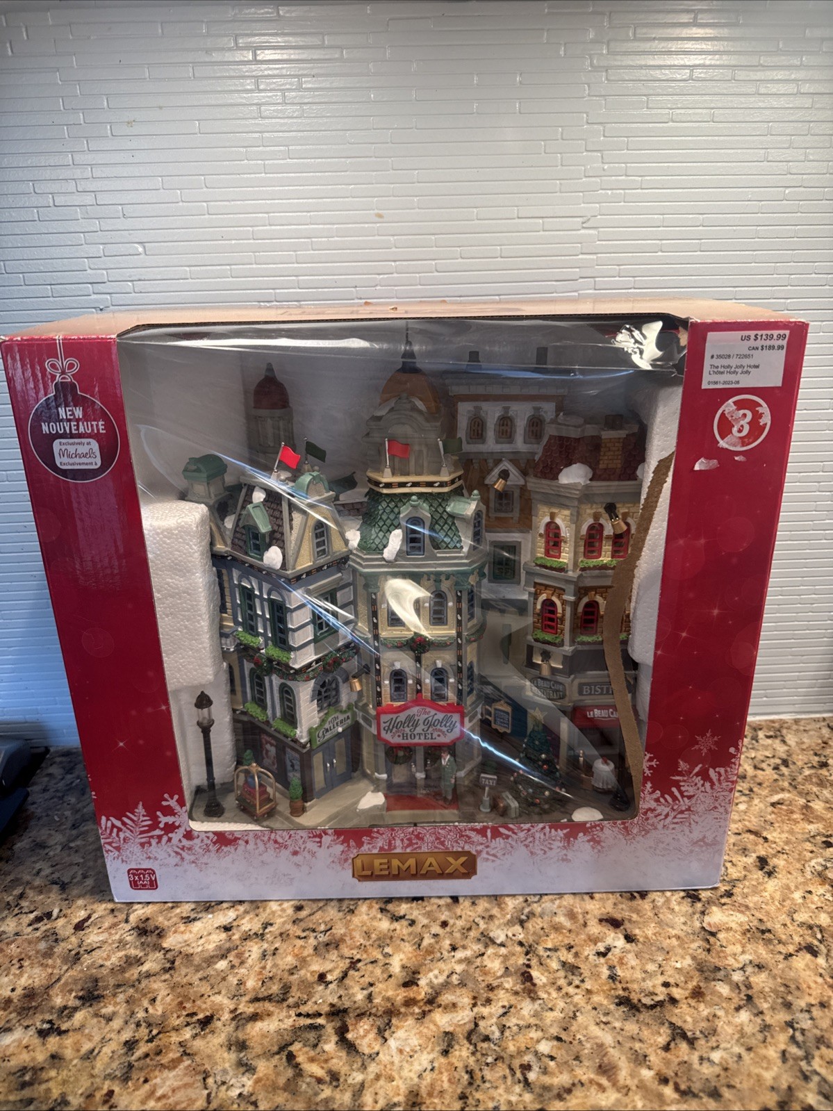 Lemax THE HOLLY JOLLY HOTEL #3502 Village – comes w/box