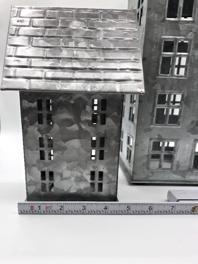 Pottery Barn Galvanized Village Houses SET of 2