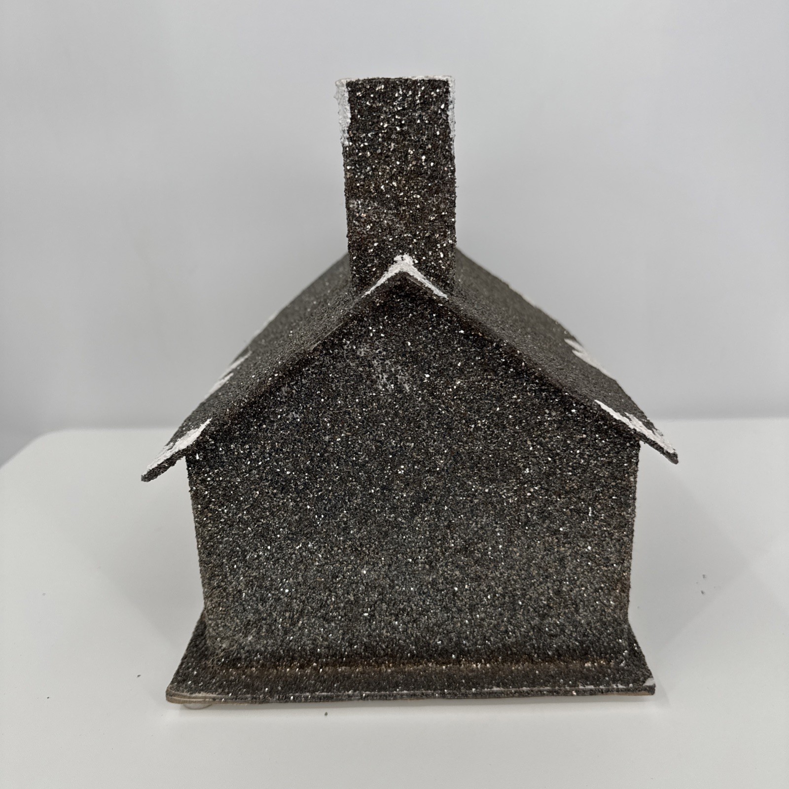 Christmas Cardboard Glitter House Holiday Decor Whimsygoth Glitter Light up
