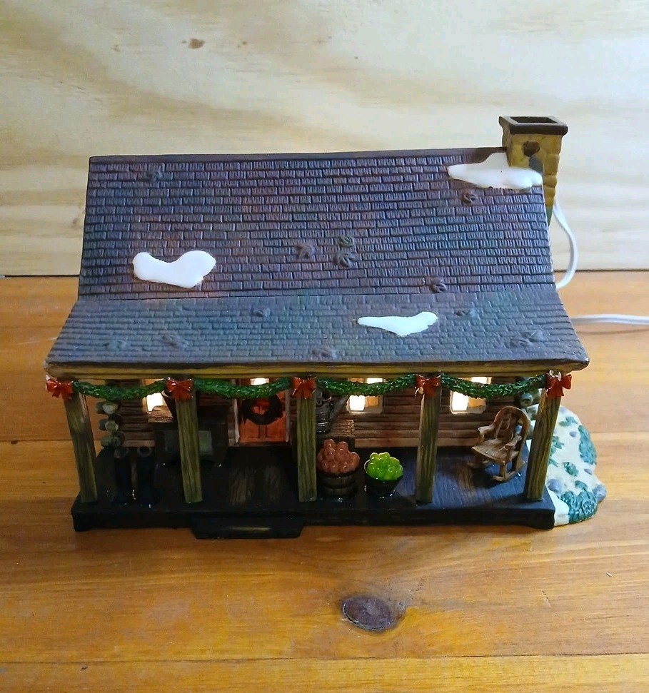 Holiday Time Ranch House Year 2008 Cowboy Christmas Collection In Box 5.25″x8.5″