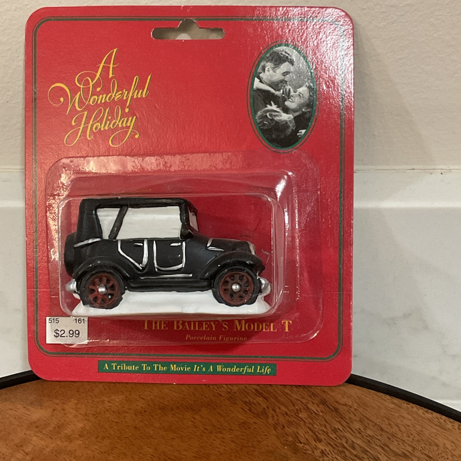 1995 It’s A Wonderful Life Bailey’s Model T Car Porcelain Figurine New