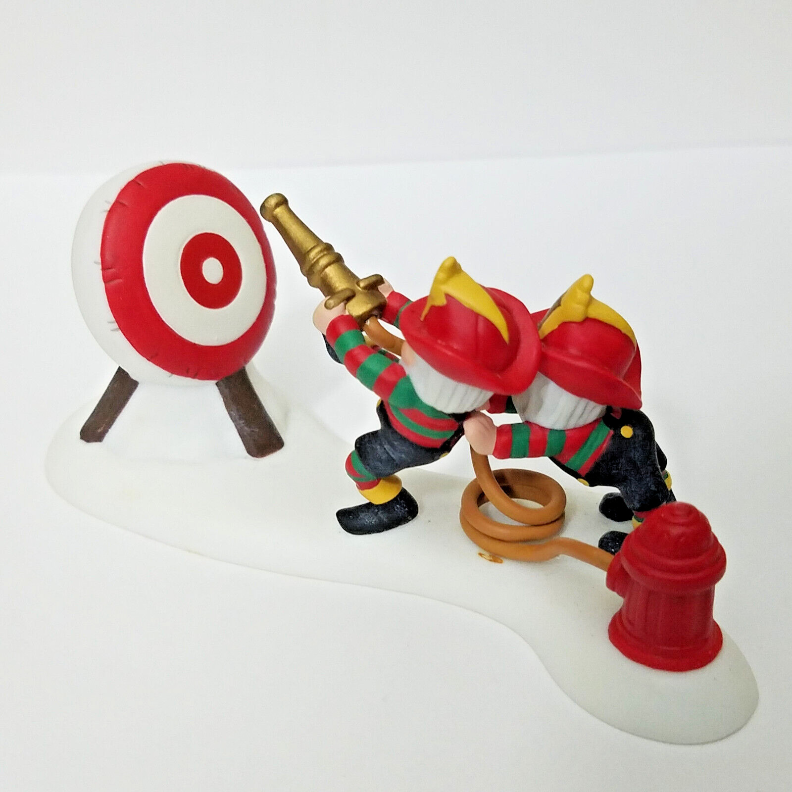 Dept 56 2000 Rescue Ready North Pole Snow Village Series 56804 Elves Firefighter