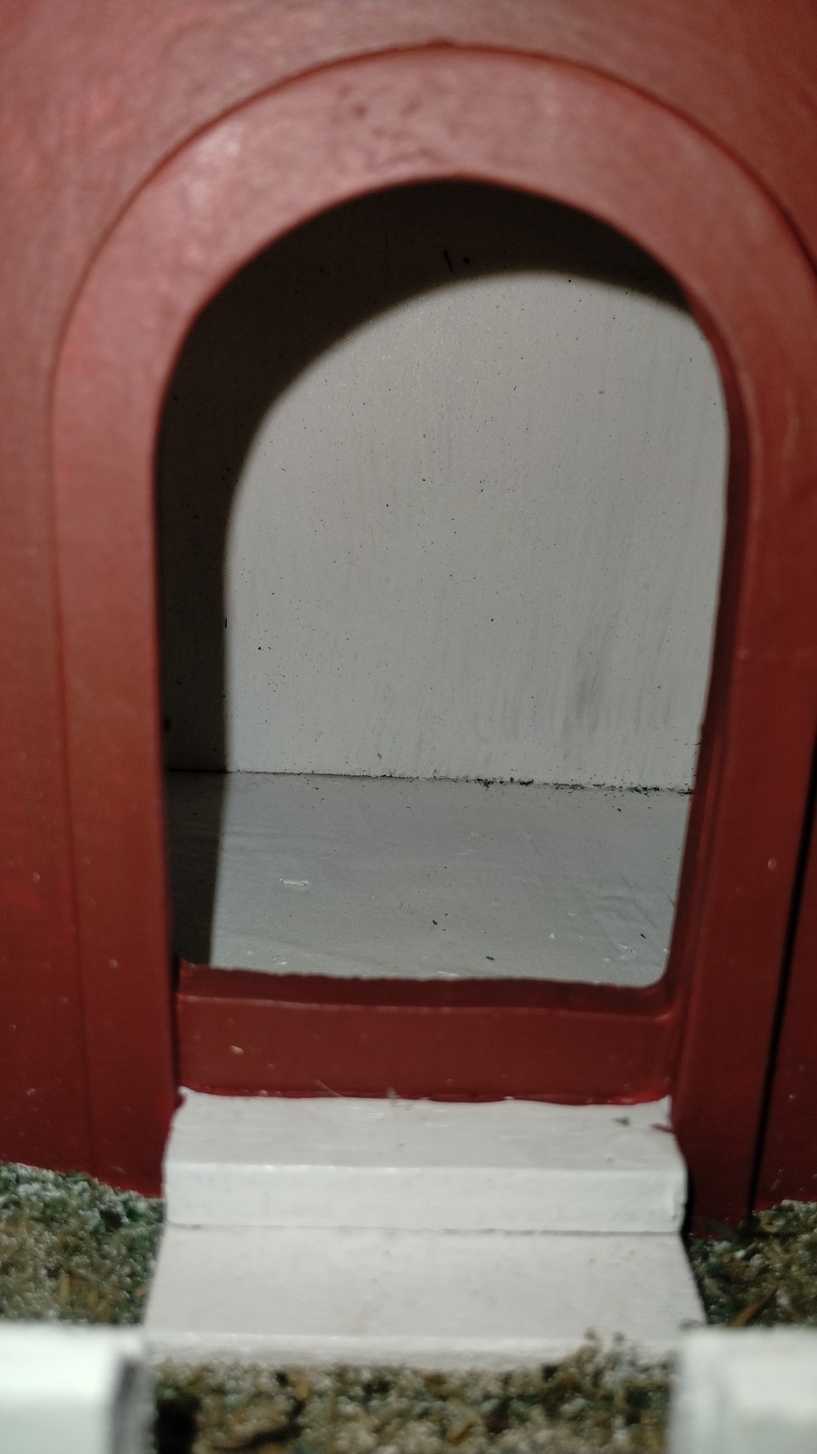 Wood School / Church House – 14″ Tall X 7″ X 7″