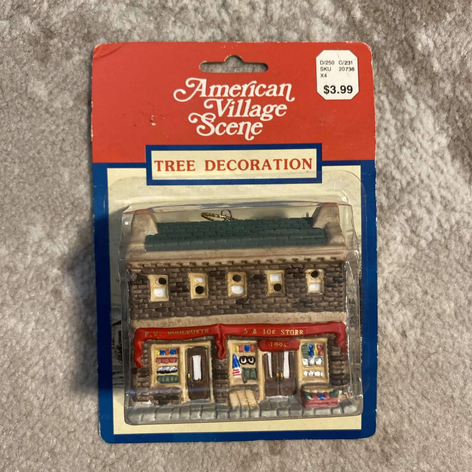 NIB! Vintage Limited Edition 1994 F.W. Woolworth Co. 5 & 10¢ Store Tree Ornament