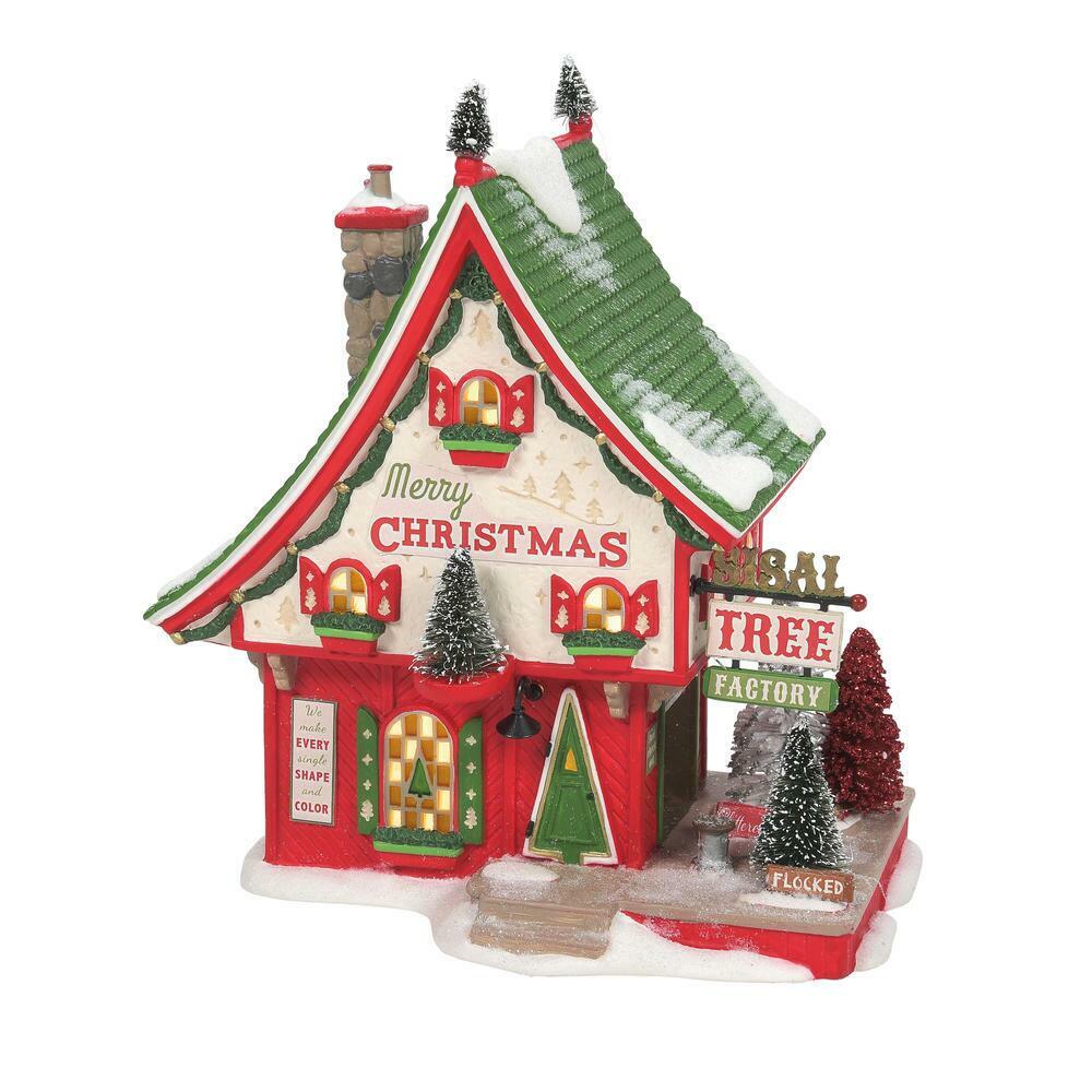 Dept 56 NORTH POLE SISAL TREE FACTORY North Pole Village 6009763 NEW IN BOX