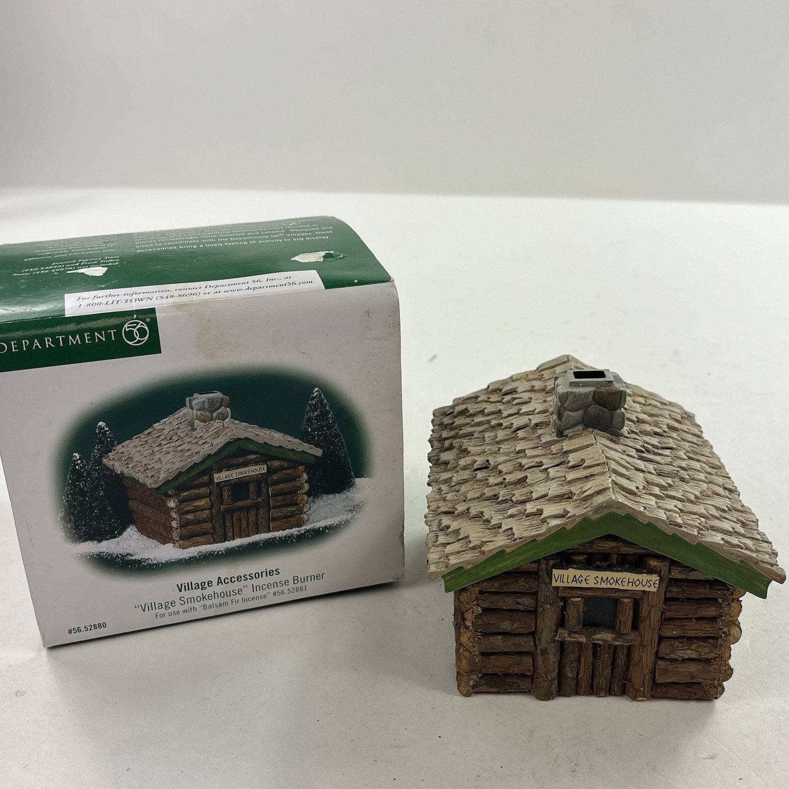 Dept 56 Village Accessory – Village Smokehouse Incense burner