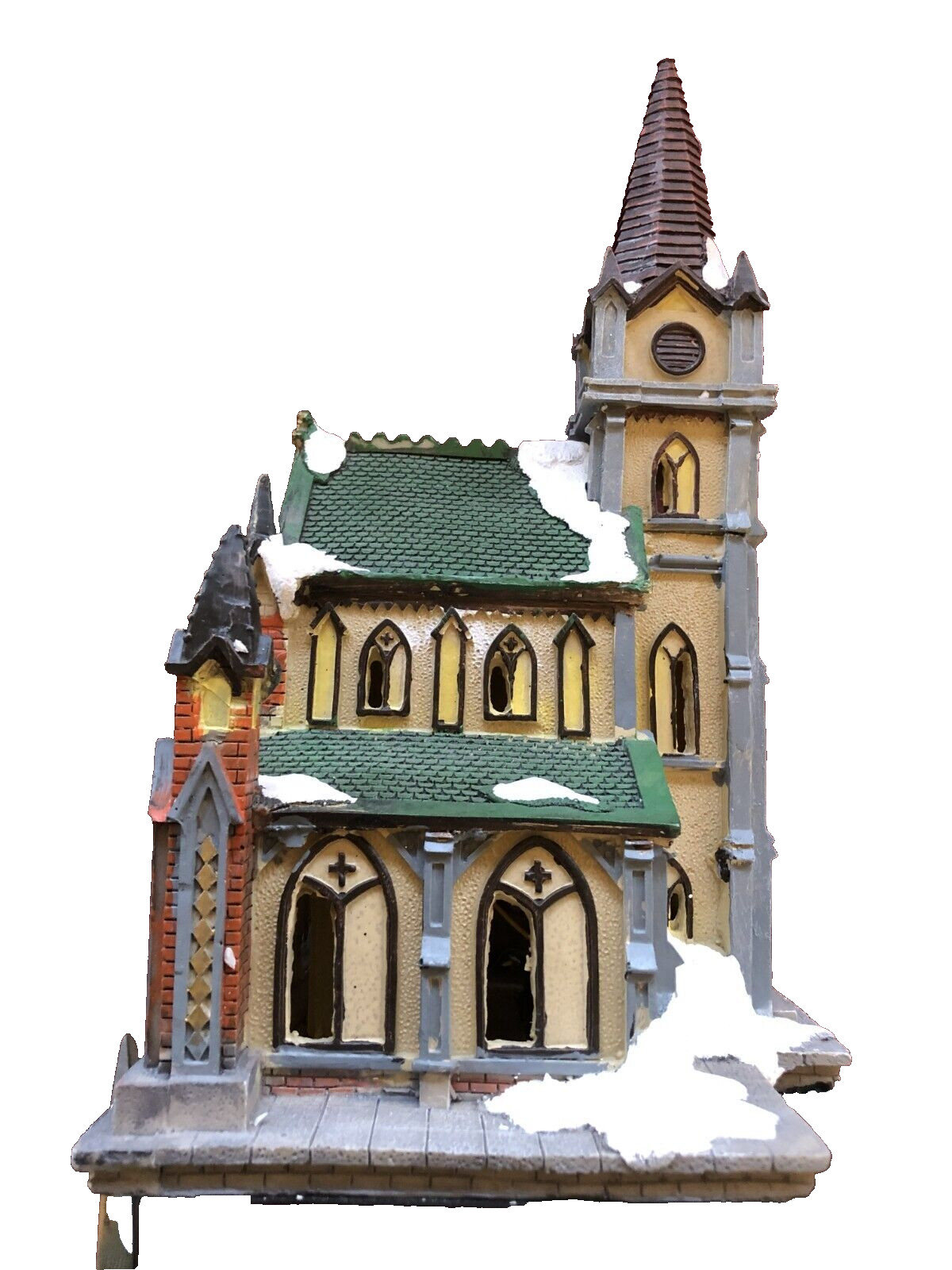 Winter Wonderland Christmas Village Lighted Church Can Display Anywhere