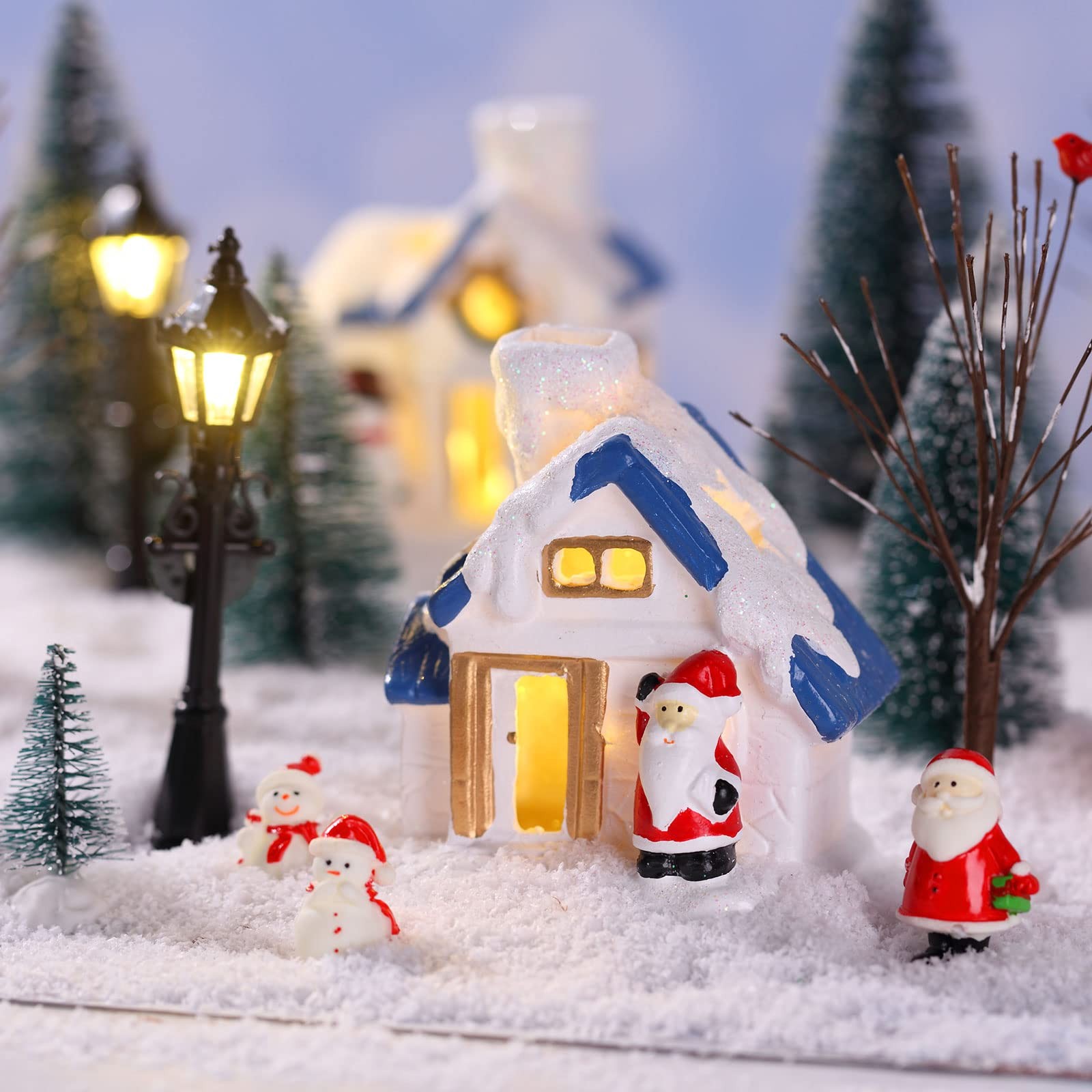 Namalu 34 Pieces Christmas Miniature, Mainly in Red, White, Brow, and Green