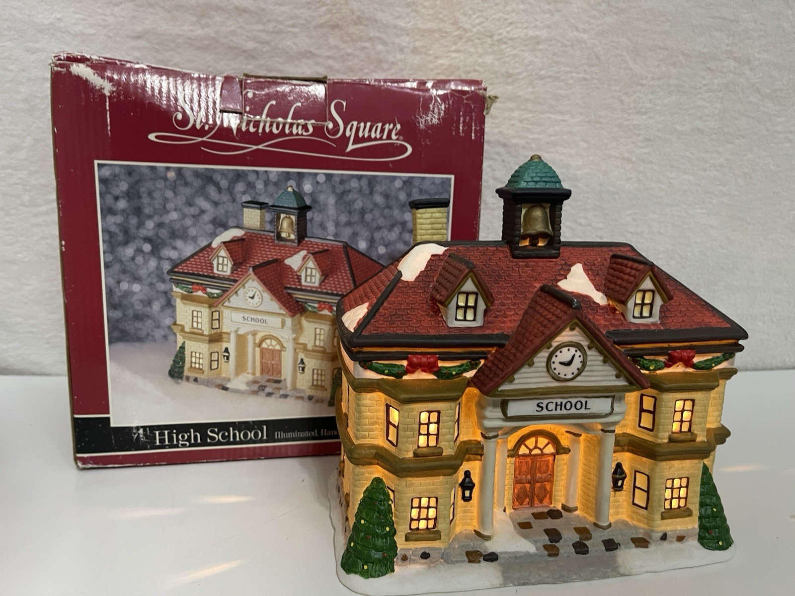 Vintage St. Nicholas Square – High School Holiday Village Christmas Retired