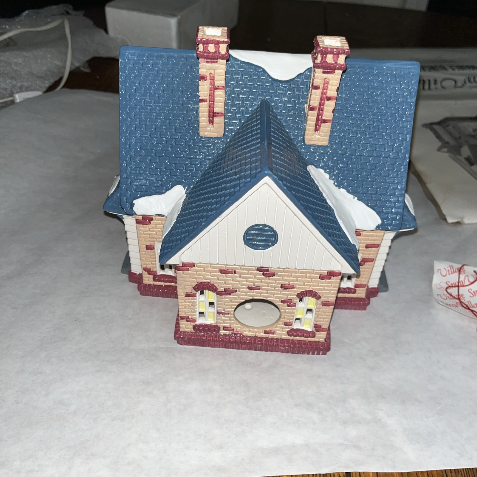 Department 56 Original Snow Village – DOUBLE BUNGALOW 5407-0 W/ Box & Light