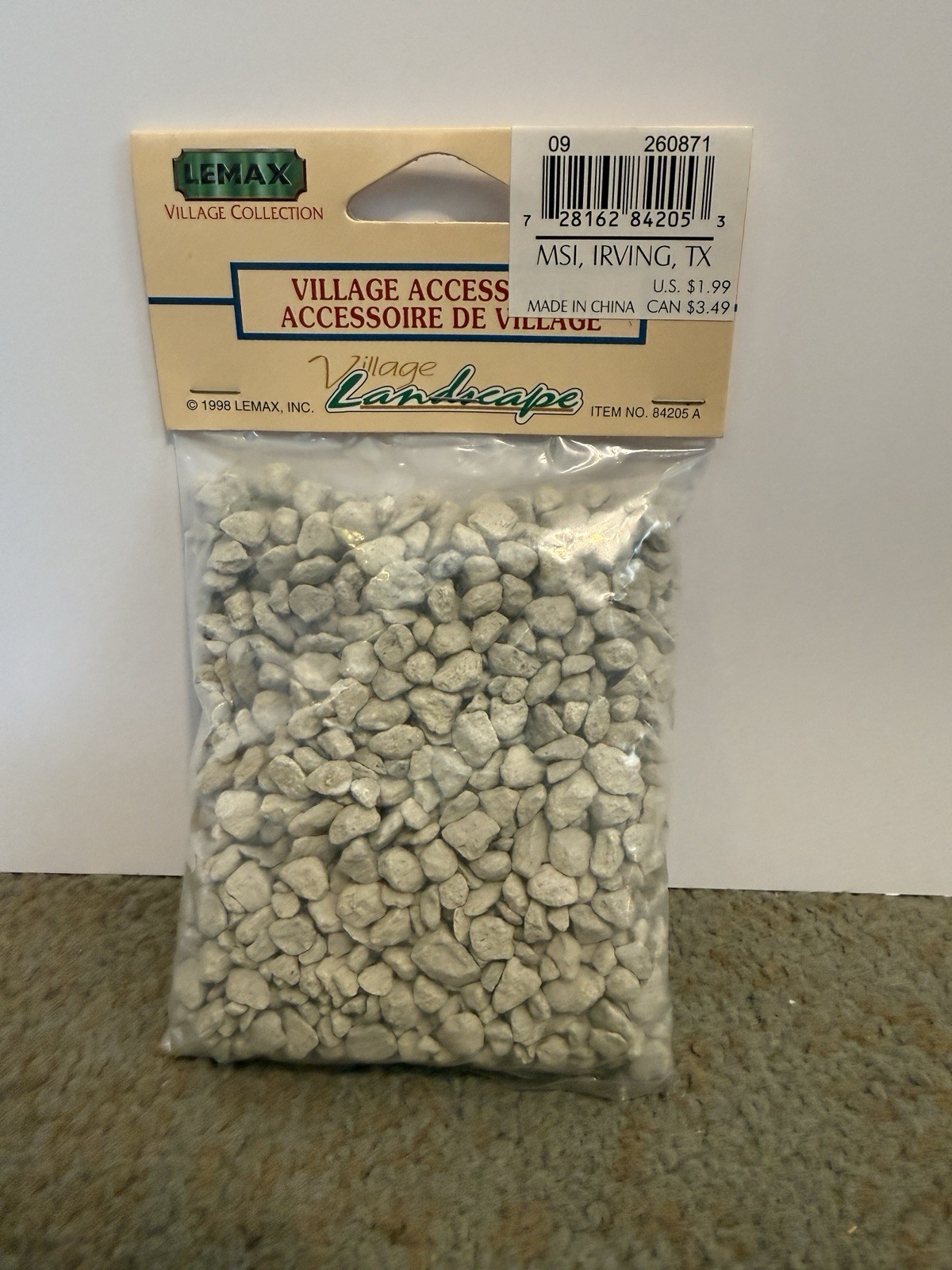 Lemax Village DECORATIVE STONE GRAY 225 Grams Christmas Set 1998 84205AM