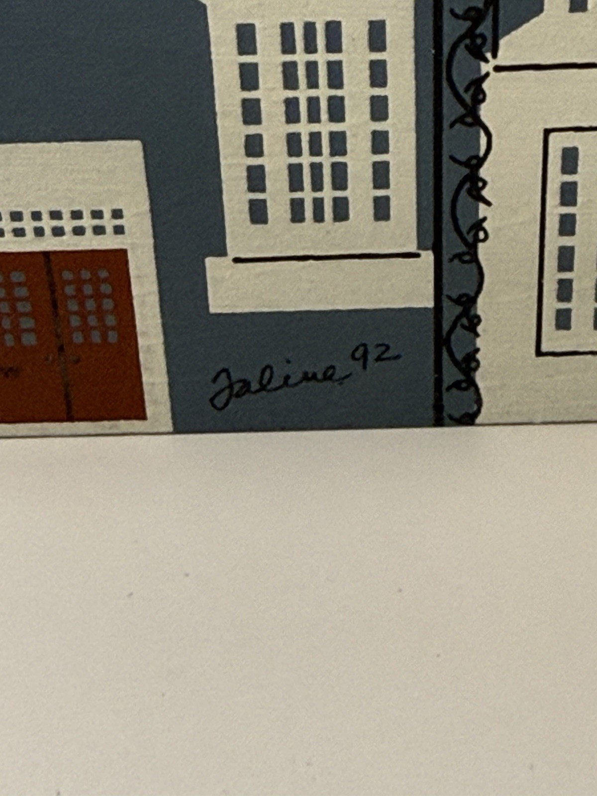 The Cat’s Meow Village Series VI Lincoln School 1988- Deco Scene