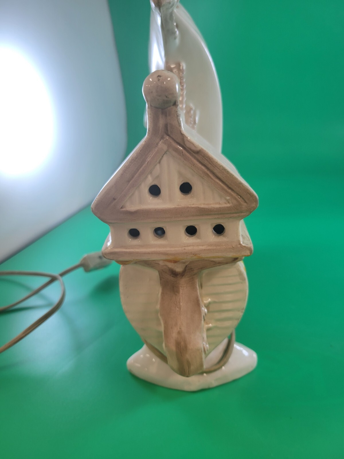 Porcelain Lighted Pirate Ship 15″ x 13″ x 4″ UNPAINTED