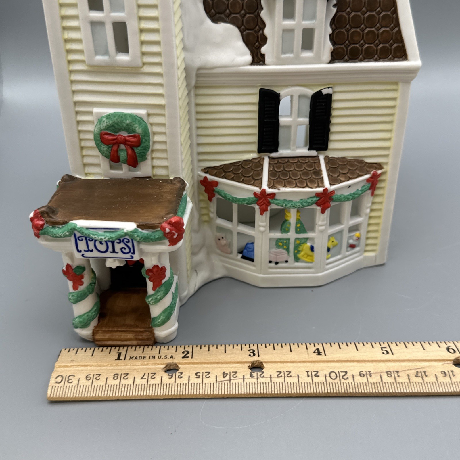 Claire Burke Christmas Memories Porcelain Incense House Vintage 1987 SEE 1313