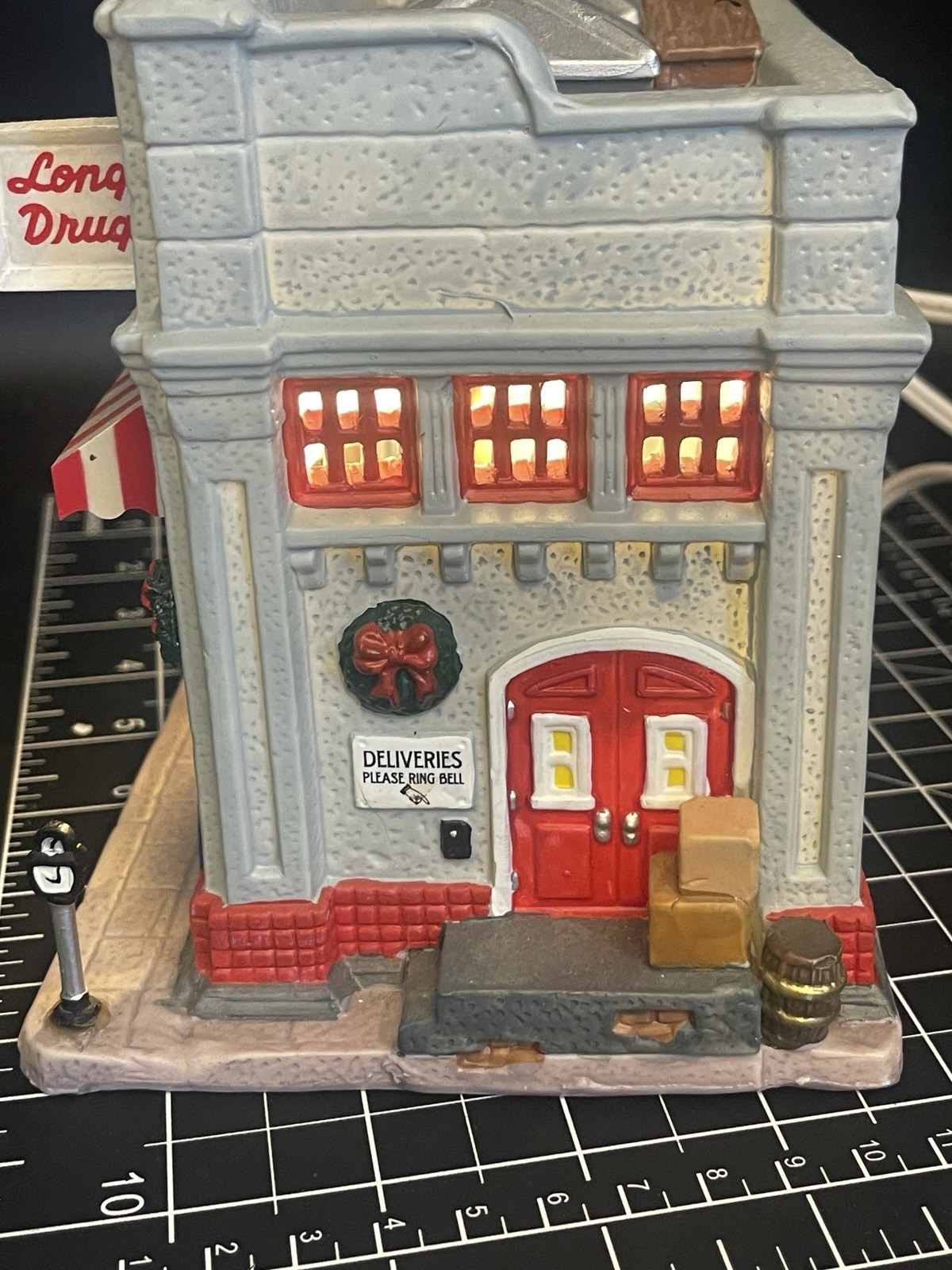 Lemax Village Collection Longs Drugs Store Lighted Building 55283LO Box Tested